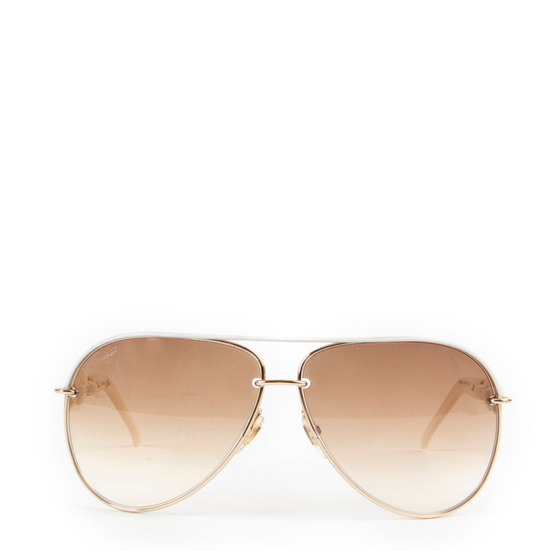Gucci White Aviator Sunglasses for the best price at Labellov secondhand luxury