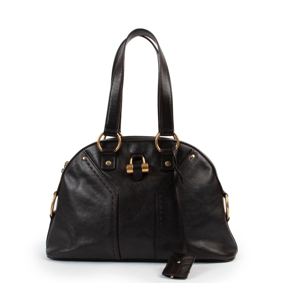 Buy second hand vintage authentic Yves Saint Laurent Muse Black Medium Handbag at Labellov for the best price