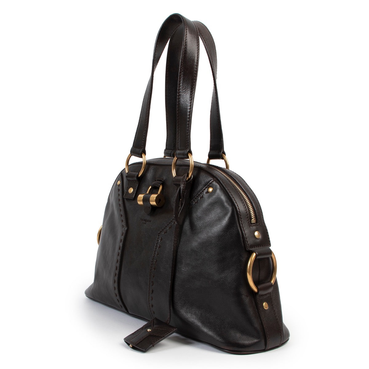 Buy second hand vintage authentic Yves Saint Laurent Muse Black Medium Handbag at Labellov for the best price