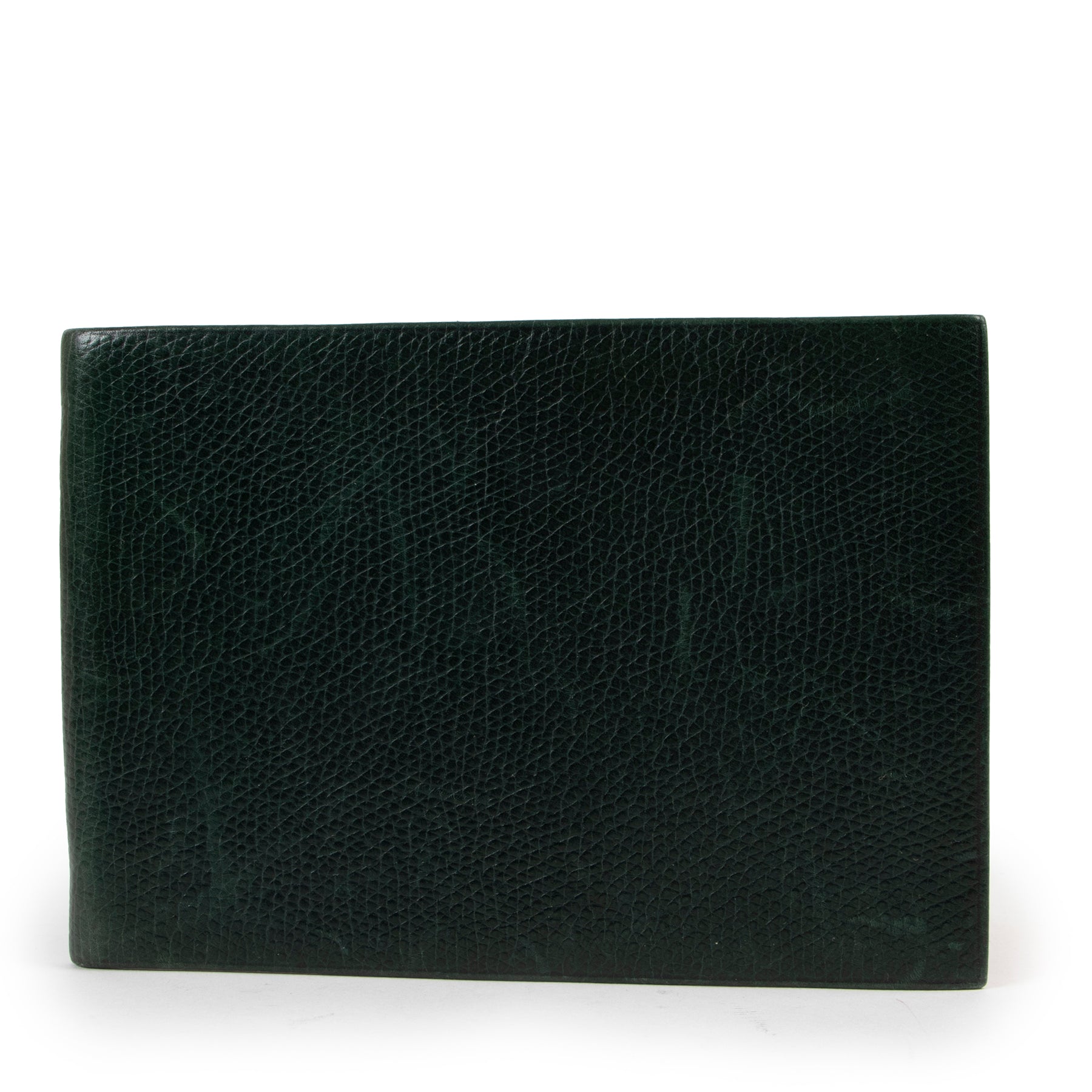 Shop safe online at Labellov in Antwerp this 100% authentic second hand Delvaux Green Leather Photo Holder
