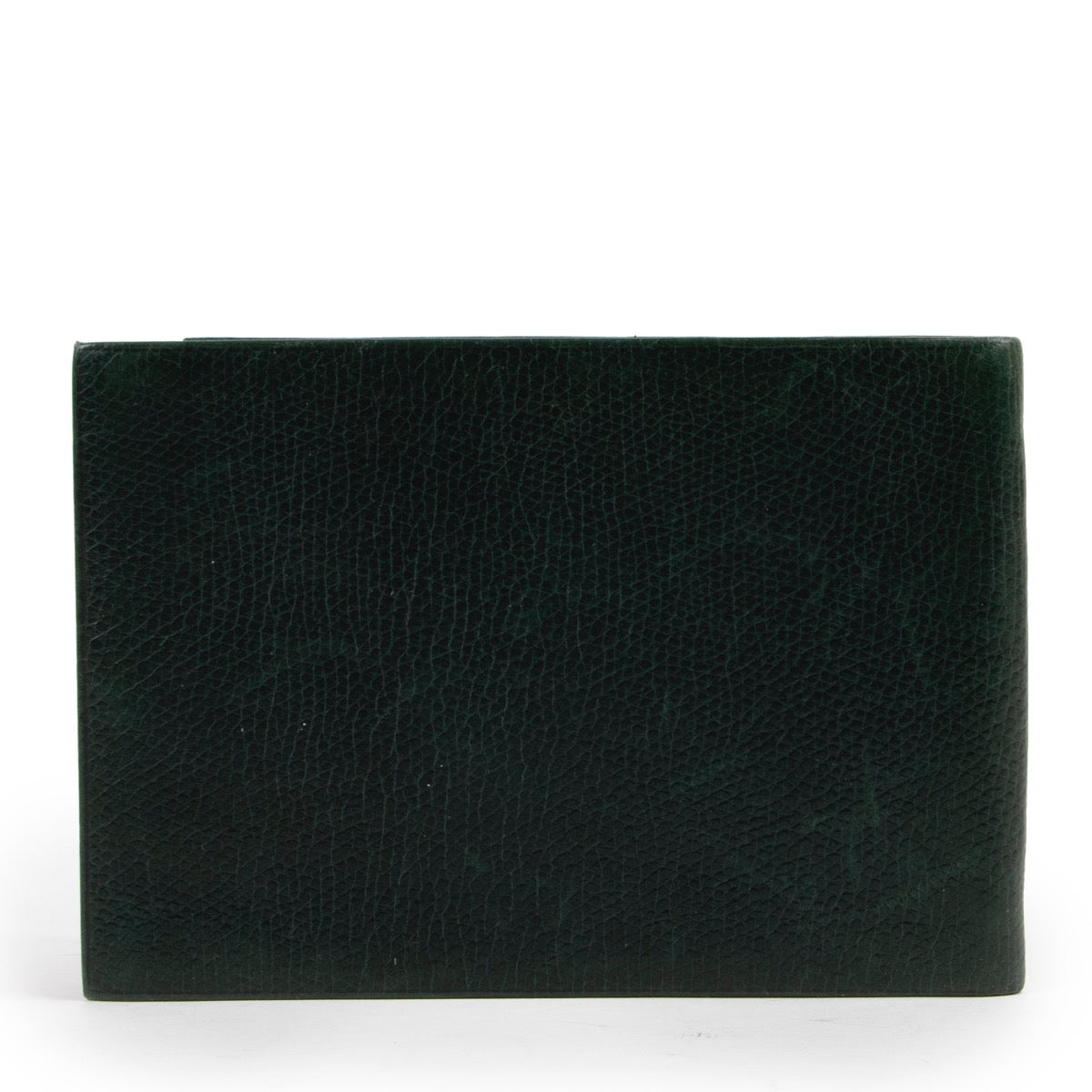Shop safe online at Labellov in Antwerp this 100% authentic second hand Delvaux Green Leather Photo Holder