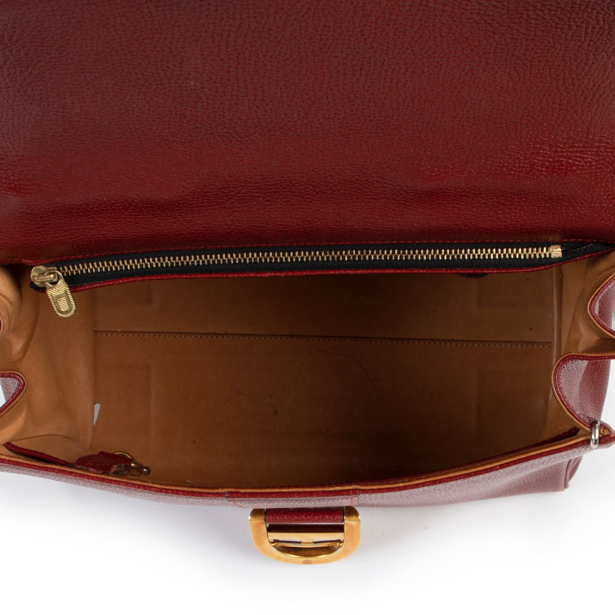 Buy an authentic second hand Delvaux Brillant Burgundy MM at Labellov