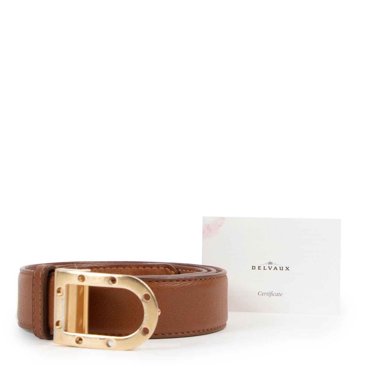 Delvaux Cognac Belt Buy this gorgeous piece here safely!