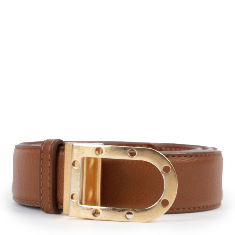 Delvaux Cognac Belt Buy this gorgeous piece here safely!