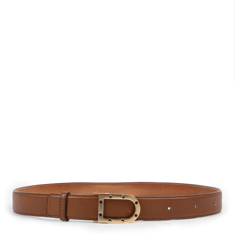 Delvaux Cognac Belt Buy this gorgeous piece here safely!