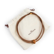 Shop safe online Delvaux cognac necklace in good condition, Delvaux necklace in good condition, Preloved Delvaux necklace in good condition.
