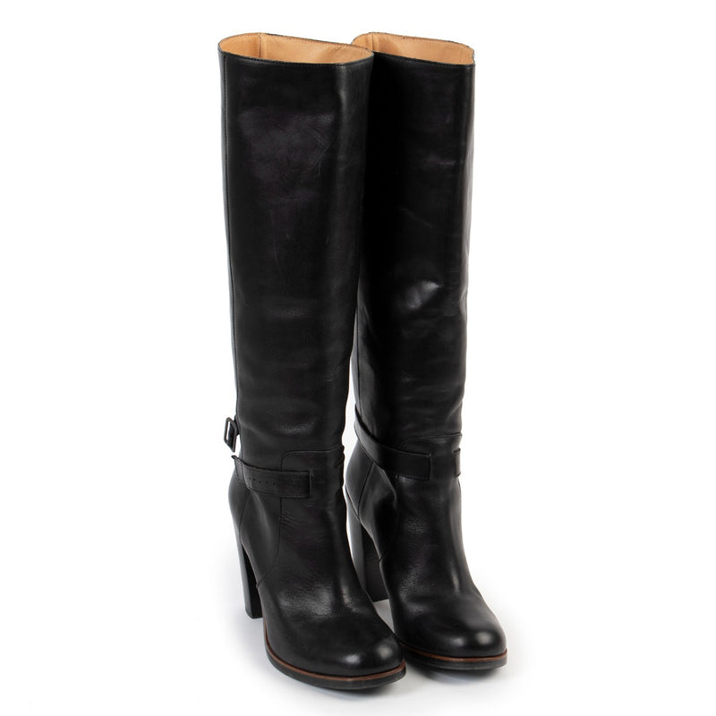 Buy an 100% authentic pair of second hand MM6 Maison Margiela Black Boots Size 39 at Labellov