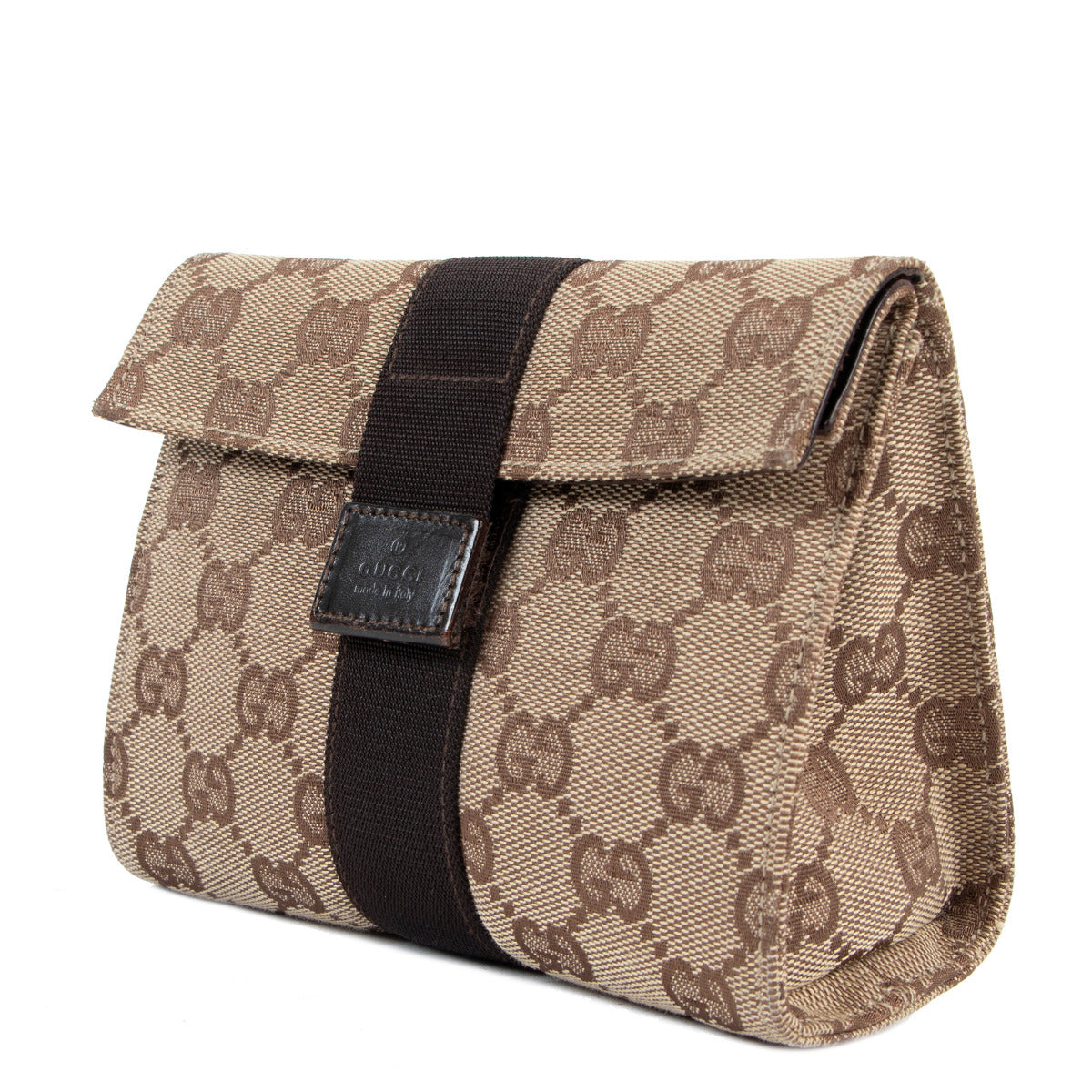 Gucci Monogram Canvas Pouch aan de beste prijs bij Labellov tweedehands luxe in Antwerpen