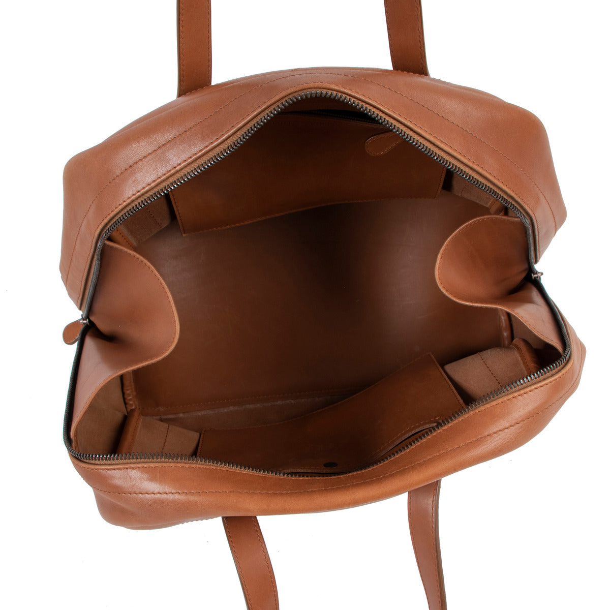 Bottega Veneta Cognac Intrecciato Handle Dome Bag