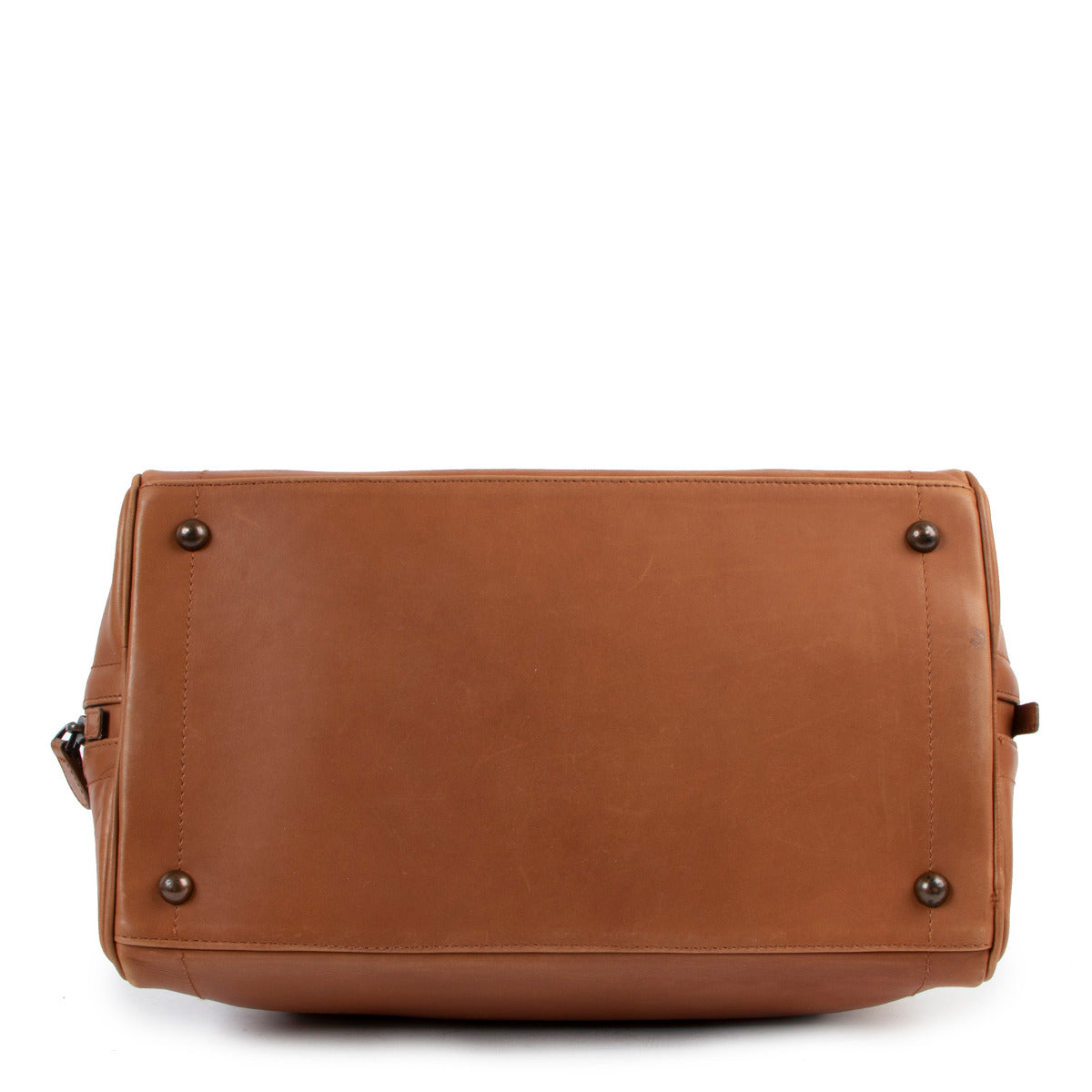 Bottega Veneta Cognac Intrecciato Handle Dome Bag