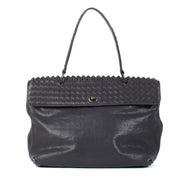 Bottega Veneta Purple Intrecciato Top handle Bag