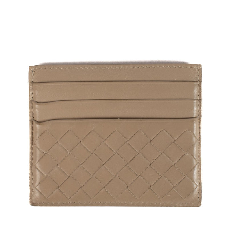 Bottega Veneta Beige Intrecciato Kaarthouder