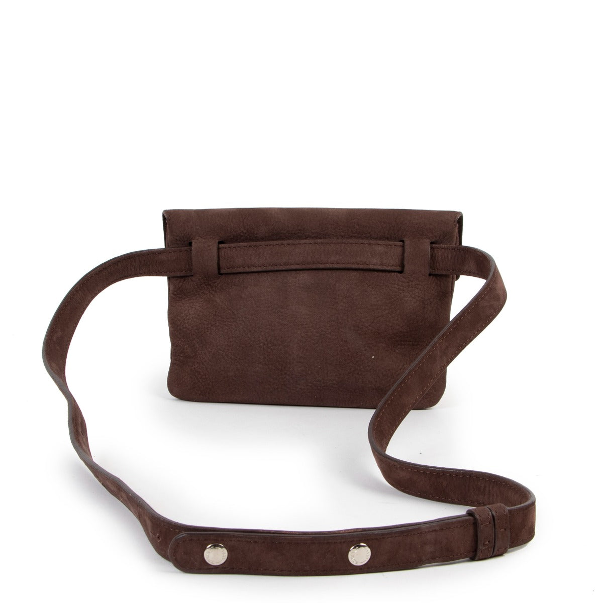 Shop safe online Delvaux brown belt bag, Delvaux brown belt back in good condition, Preloved Delvaux belt bag in good condition.