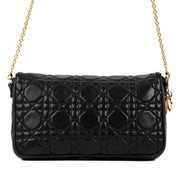 Christian Dior Black Lady Dior Clutch for the best price at Labellov secondhand luxury in Antwerp. We buy and sell your preloved and new designer bags.
