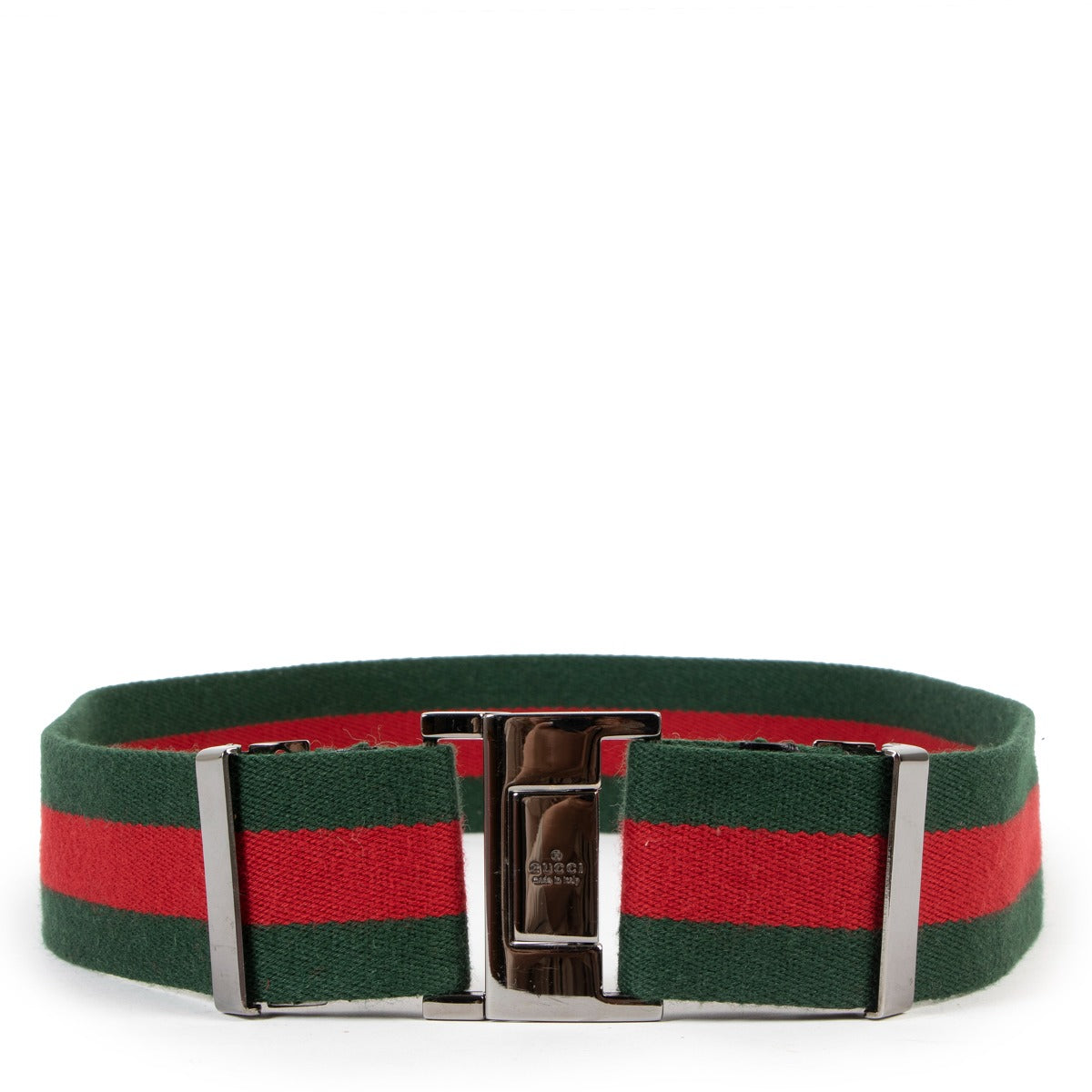 Gucci Metal Buckle Web Belt