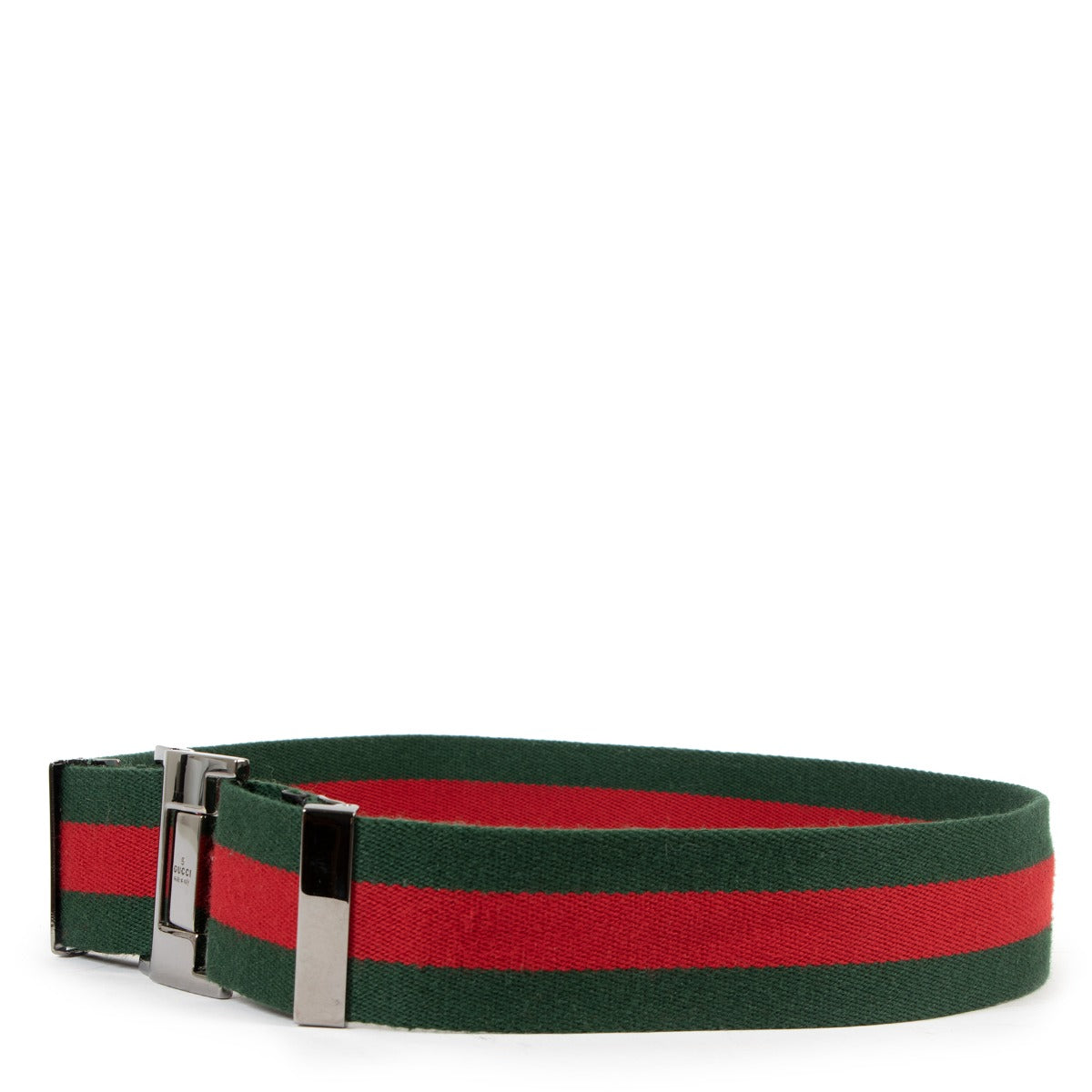 Gucci Metal Buckle Web Belt