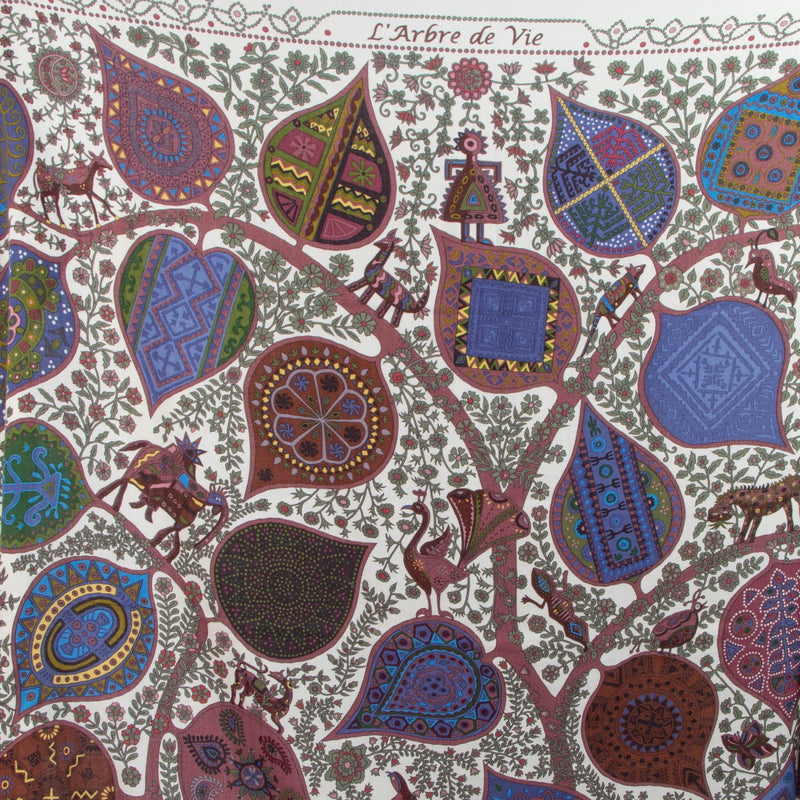 Buy an authentic Hermès Arbre de Vie Cashmere/Silk Shawl in excellent condition at Labellov in Antwerp, Brussels, Knokke