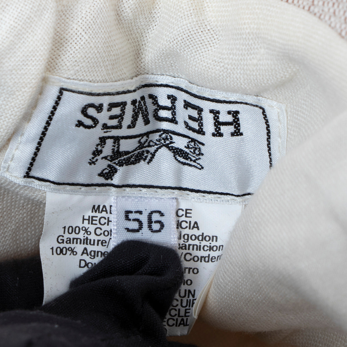 Bob Hermès Beige Toile - Taille 56