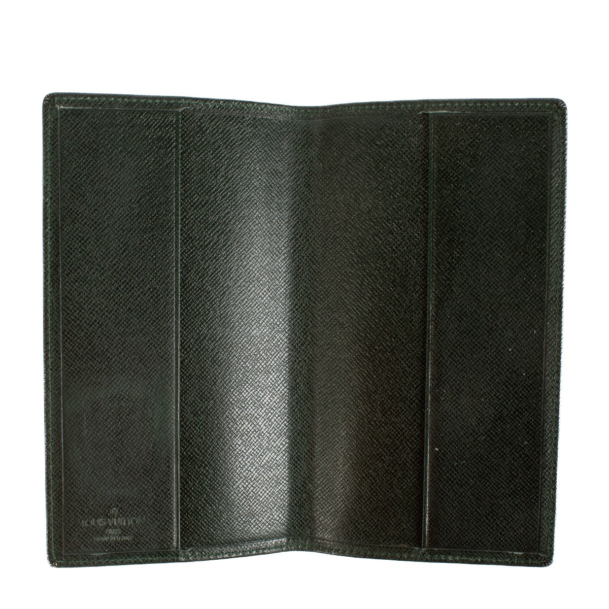 Louis Vuitton Esepia Green Taiga Leather Pocket Agenda Cover