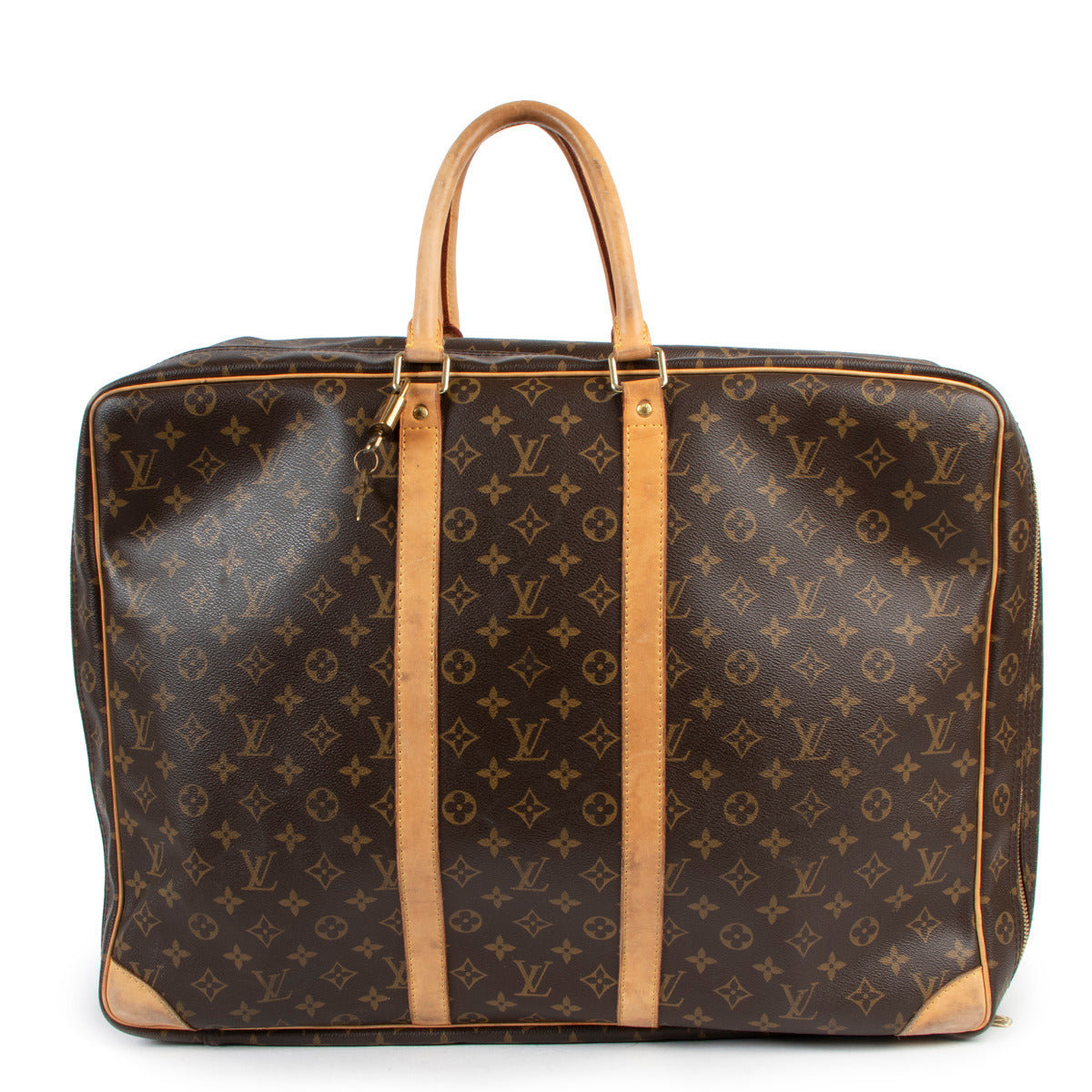 Sac de voyage Louis Vuitton Sirius 55 en toile Monogram