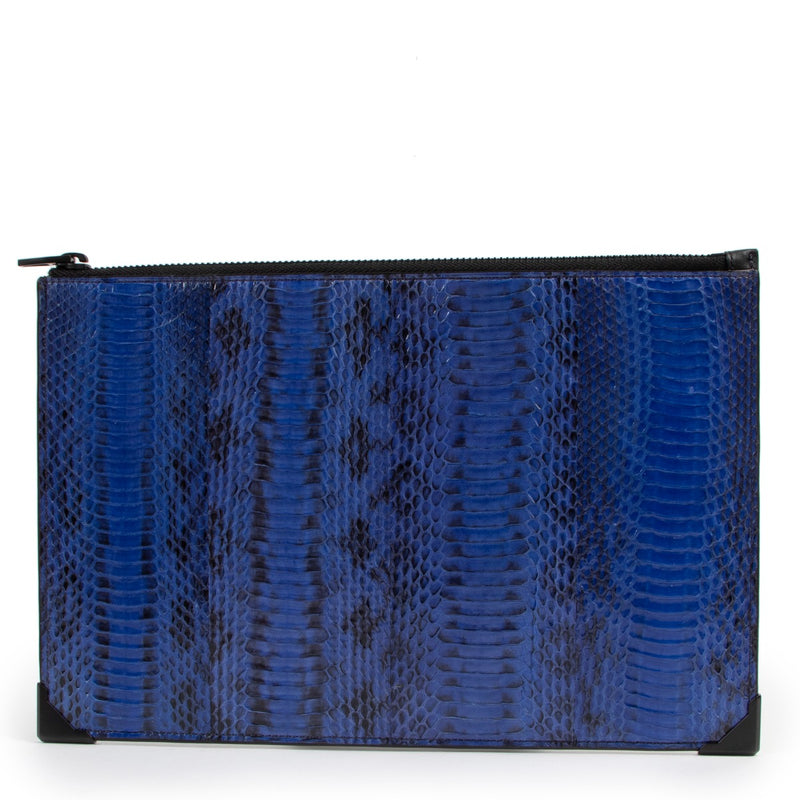 Alexander Wang Prisma Blue Python Clutch
