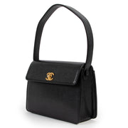 shop a 100% authentic second hand Chanel Vintage Black Caviar Mini Top Handle Bag at Labellov