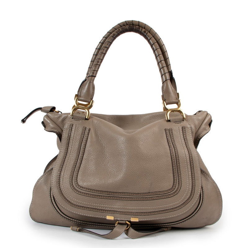 Chloé Dessert Taupe Large Marcie Bag