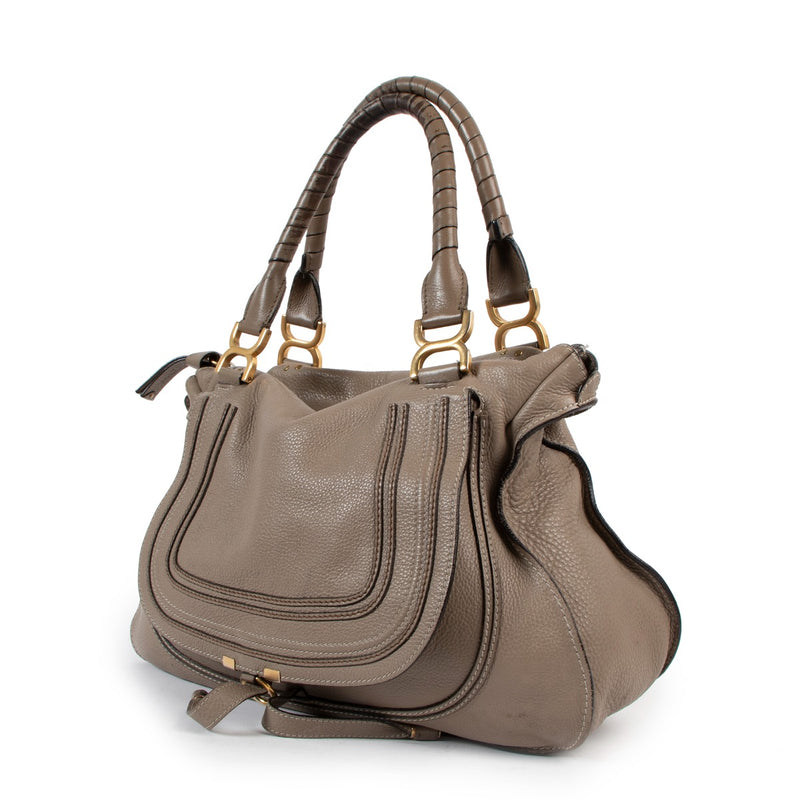 Chloé Dessert Taupe Large Marcie Bag
