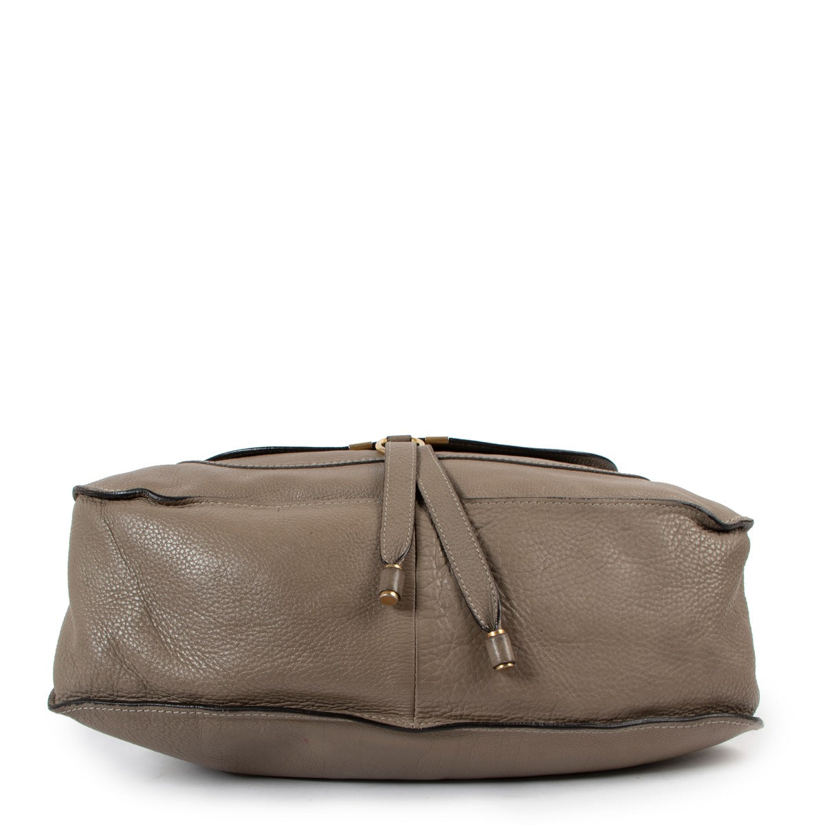 Grand sac Marcie Chloé en cuir grainé taupe