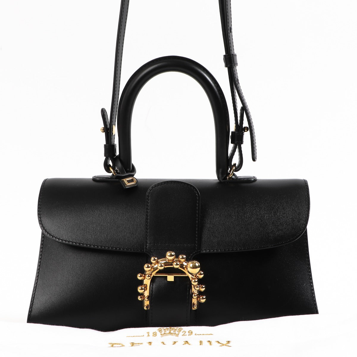 Buy an authentic second-hand Delvaux Black Calfskin East West Top Handle Bag in very good condition at Labellov in Antwerp.