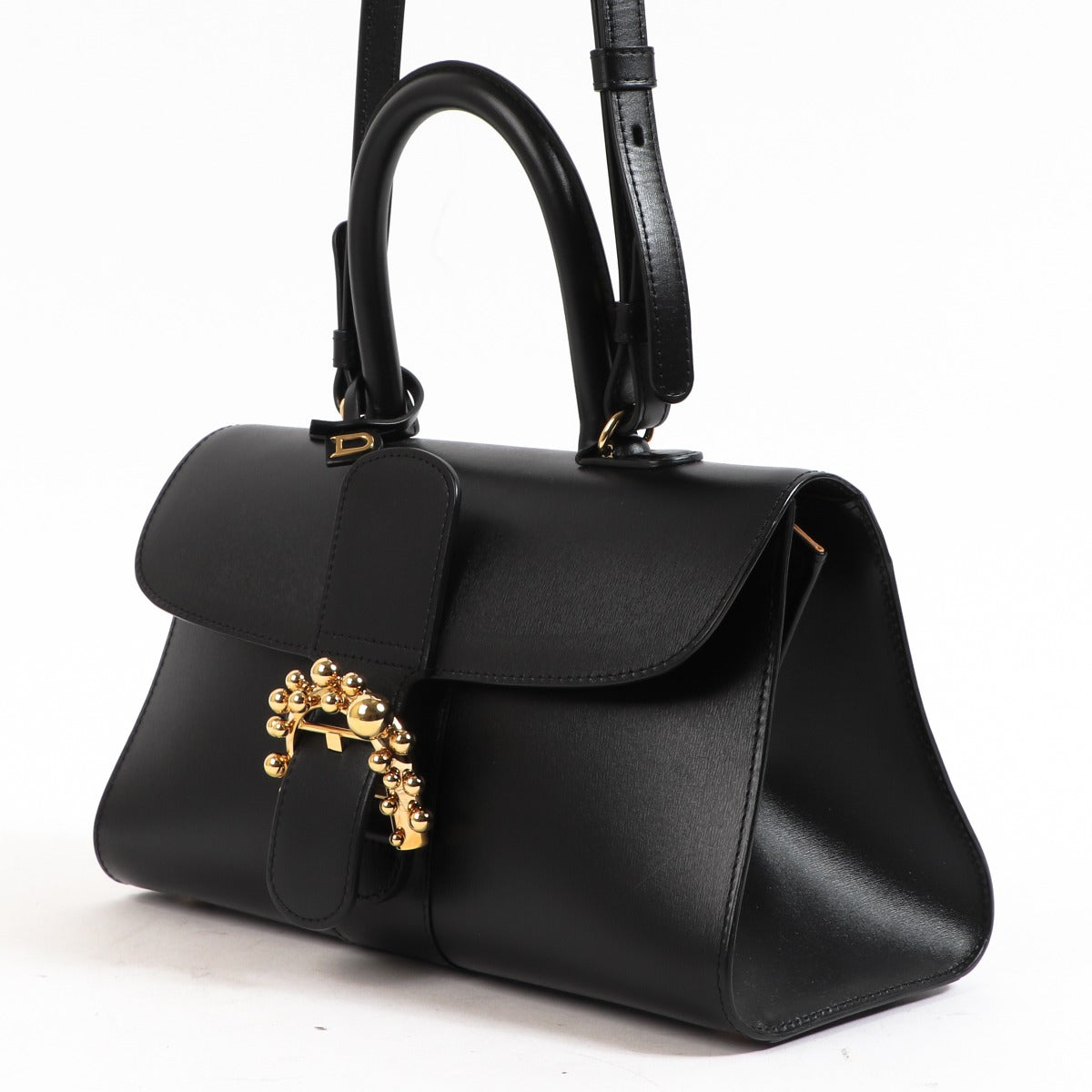 Buy an authentic second-hand Delvaux Black Calfskin East West Top Handle Bag in very good condition at Labellov in Antwerp.