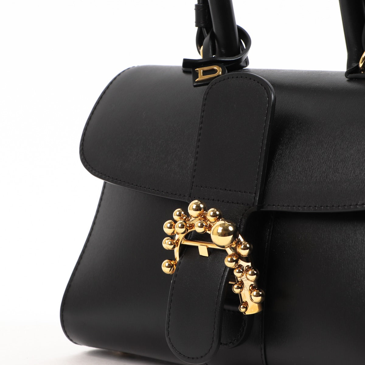 Buy an authentic second-hand Delvaux Black Calfskin East West Top Handle Bag in very good condition at Labellov in Antwerp.