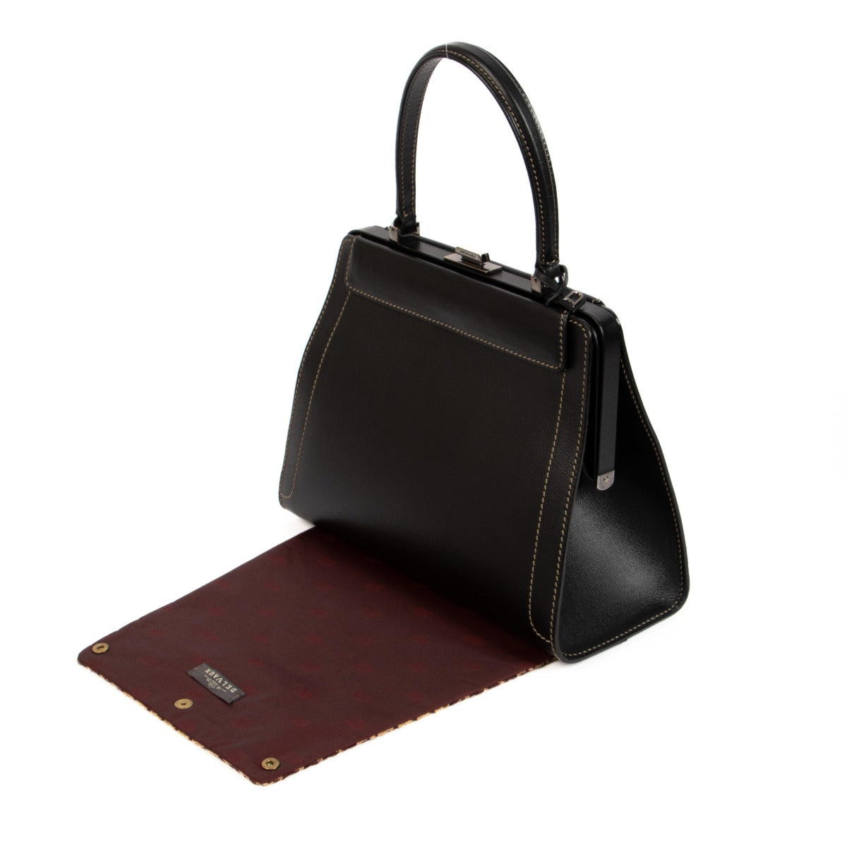 Delvaux Black Illusion Jumping Handbag