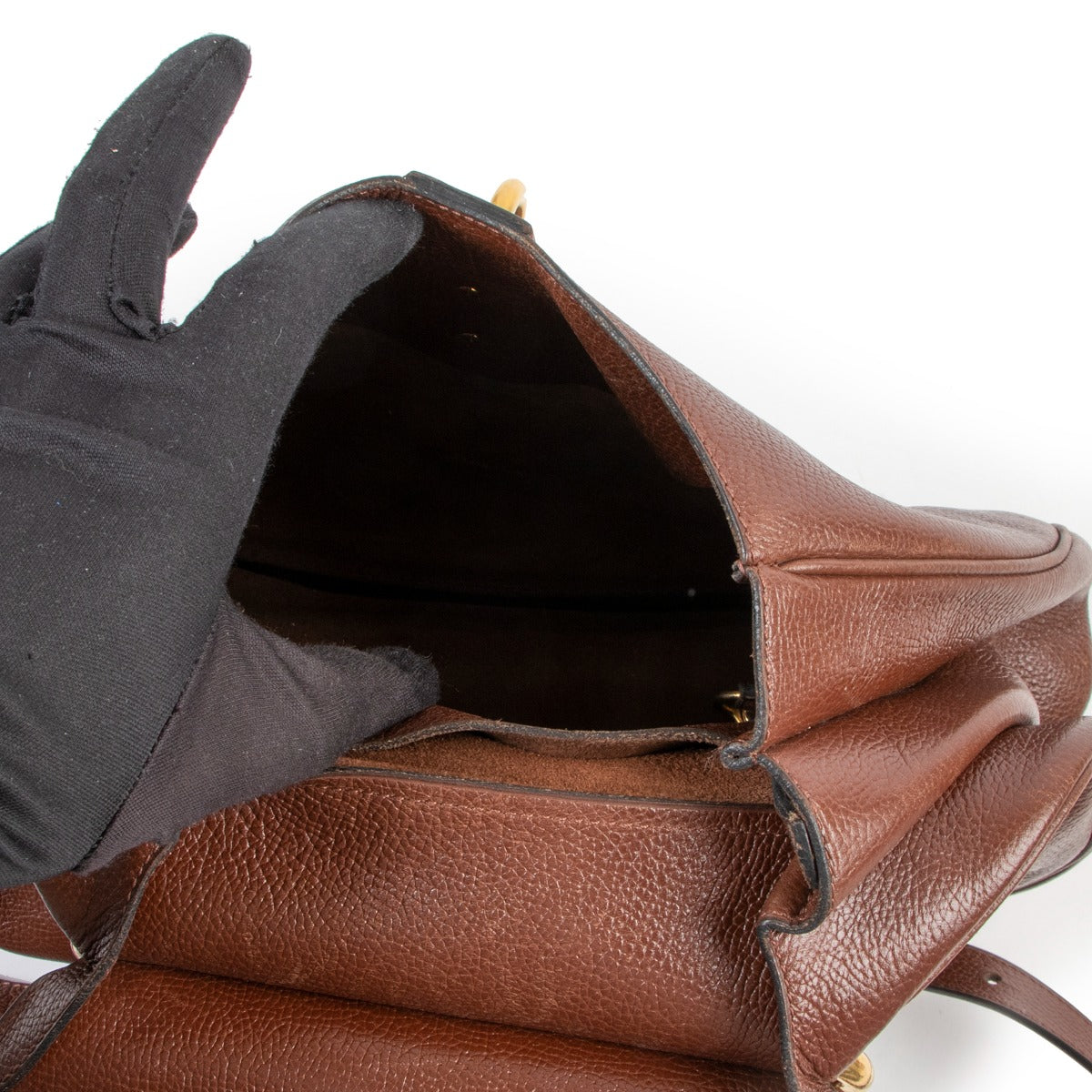 Buy a 100% authentic second hand Delvaux Brown Cerceau Bag at Labellov