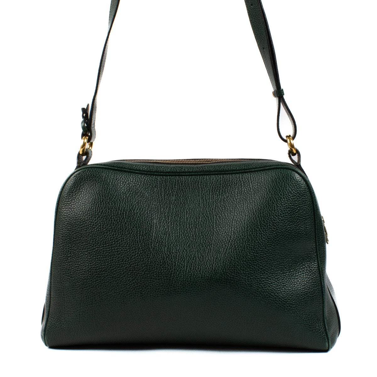 Shop safe online at Labellov in Antwerp, Brussels and Knokke this 100% authentic second hand Delvaux Vintage Green Leather Crossbody.