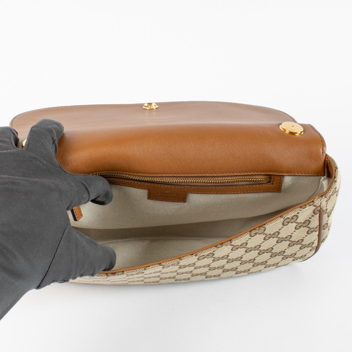 Gucci GG Canvas Medium Blondie tas