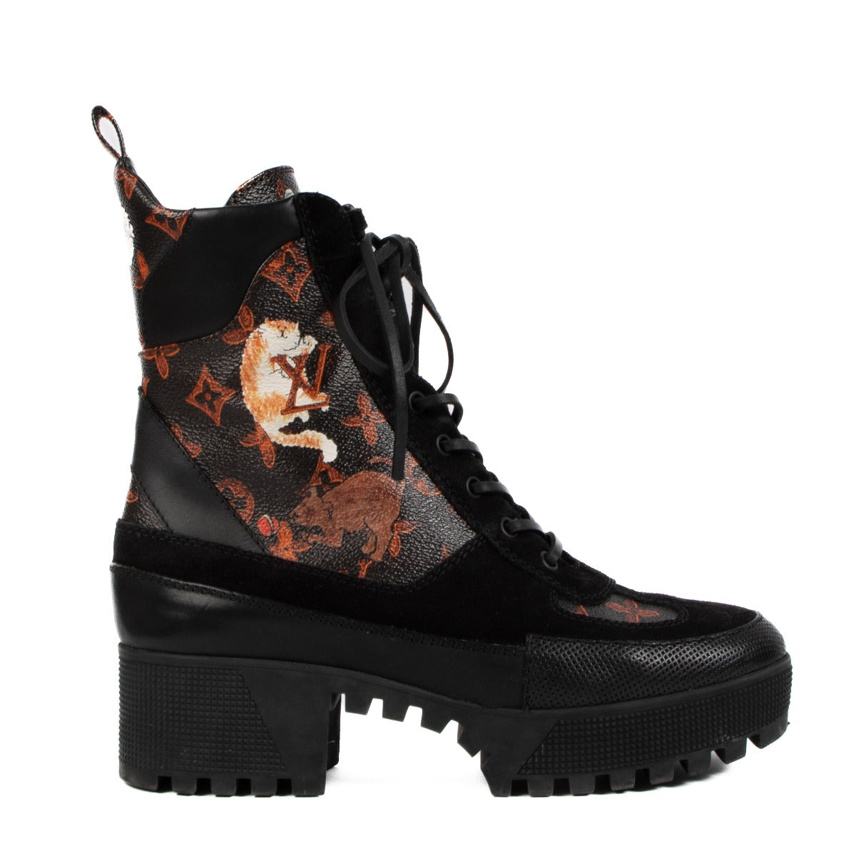 Louis Vuitton x Grace Coddington Laureate Platform Desert Boots