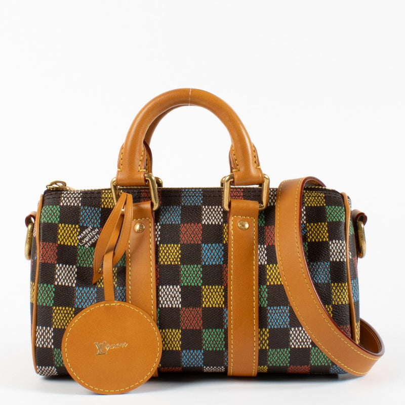 Louis Vuitton LV Vers Damier Ebene Keepall Bandoulière 25