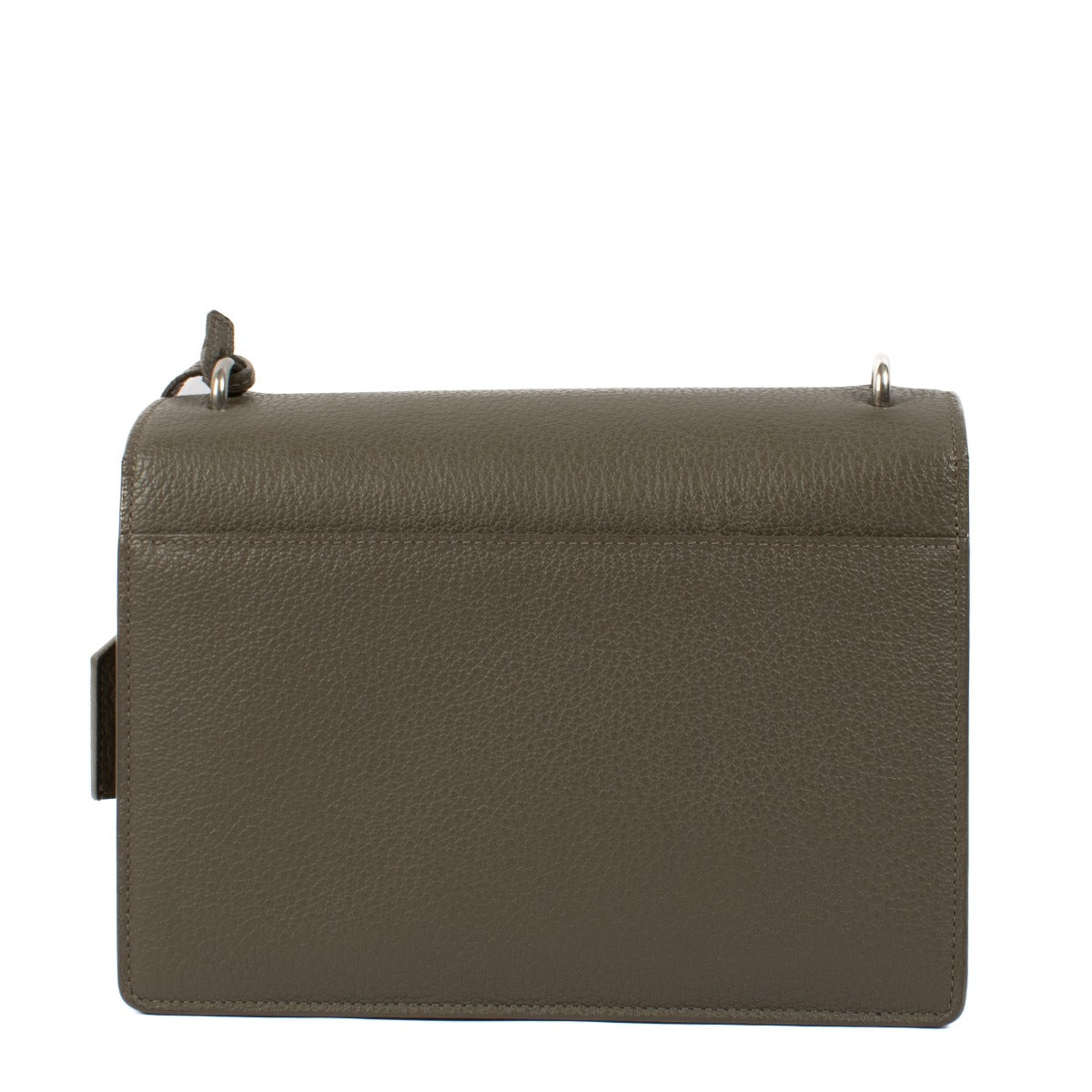 Sac Sunset moyen en cuir taupe Saint Laurent