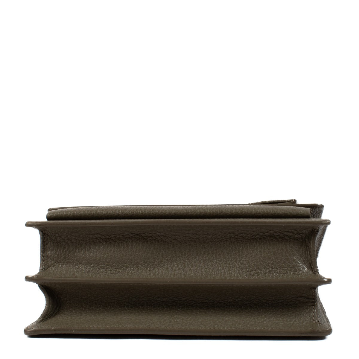 Sac Sunset moyen en cuir taupe Saint Laurent
