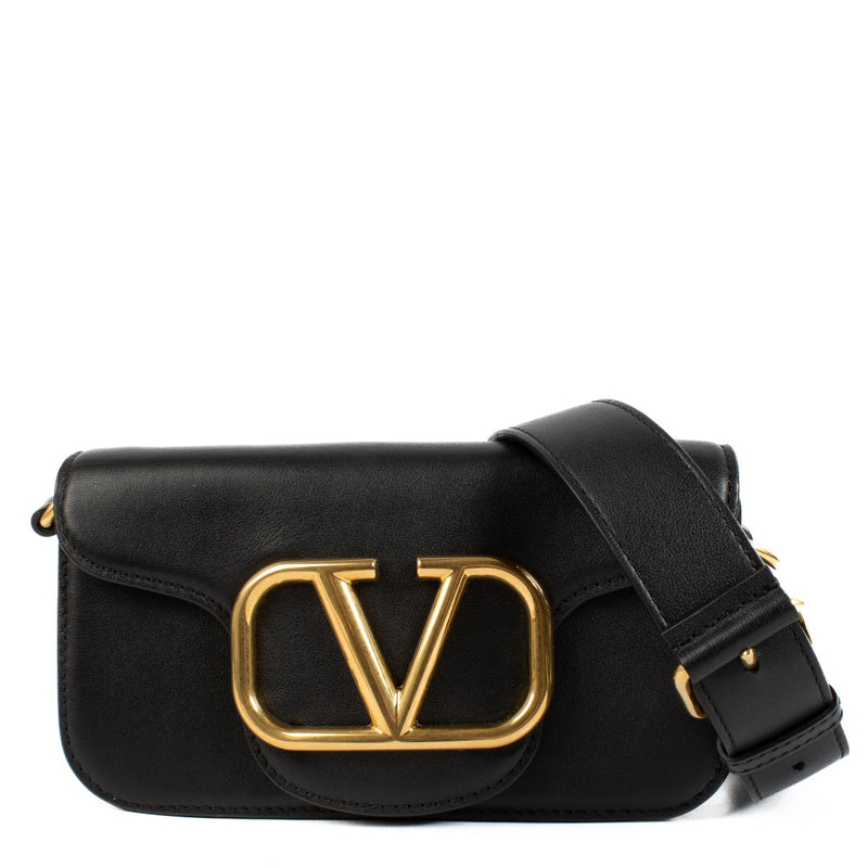 buy 100% authentic pre loved Valentino Garavani Black Loco Shoulder Bag on Labellov.com