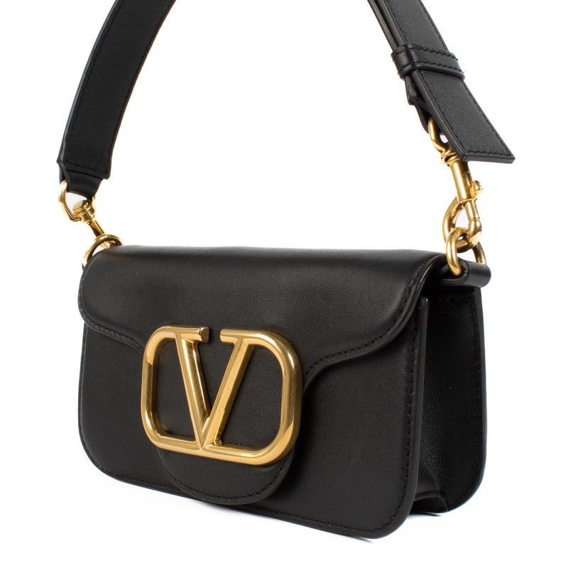 buy 100% authentic pre loved Valentino Garavani Black Loco Shoulder Bag on Labellov.com