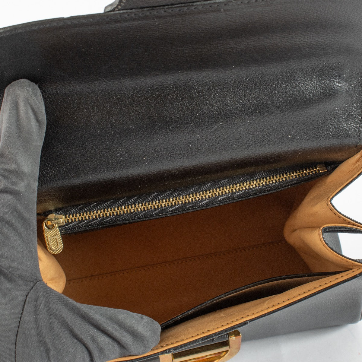 Authentic pre-loved Delvaux Black Ostrich Brillant PM on Labellov.com