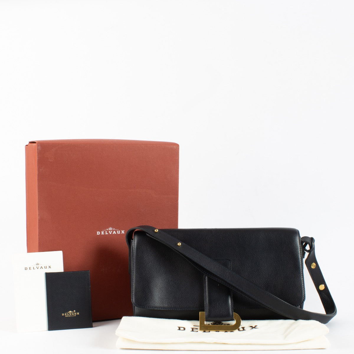 Authentic pre-loved Delvaux Marine Canter Passerelle Bag on Labellov.com