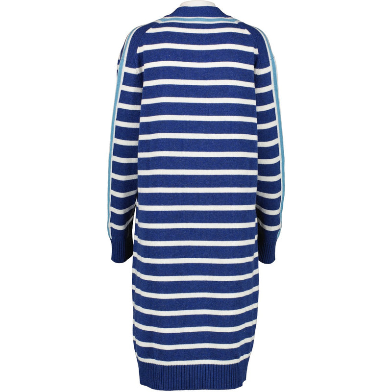 Hermès Blue Striped Cashmere Knit Cardigan Coat - Size FR42