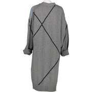 Hermès Grey Crayon Cashmere Knit Cardigan Manteau