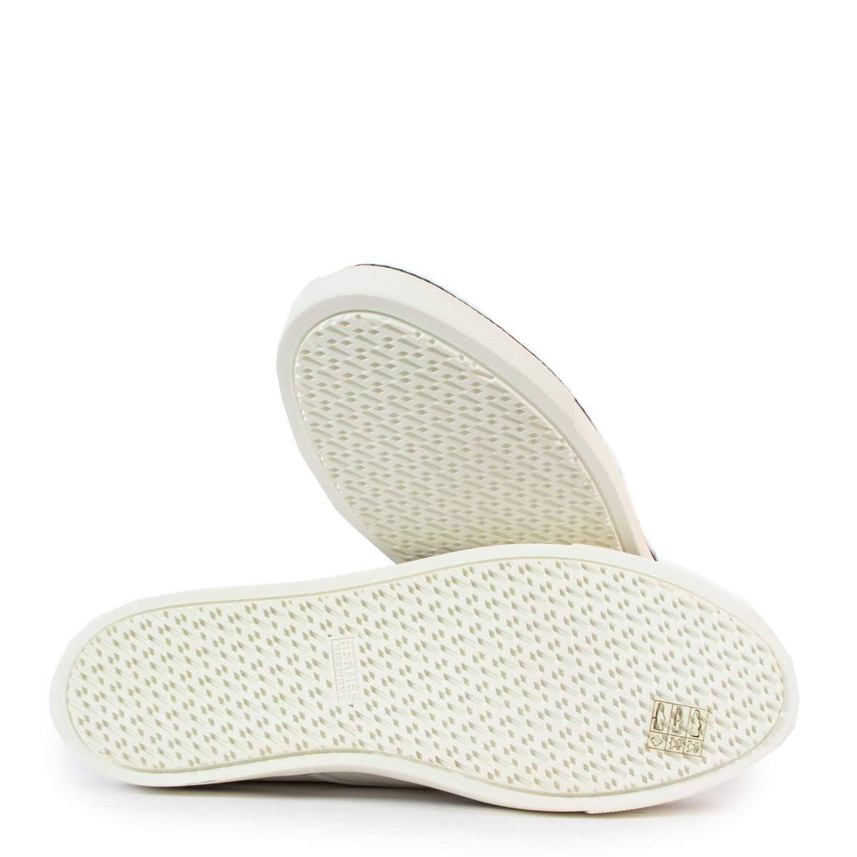 Hermès Witte Leren Sneakers - Maat 41