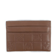 Chanel Brown Leather Precious Symbols Card Holder