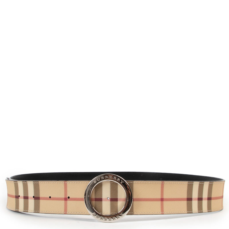 Burberry Checked Belt - Size 40 Buy this gorgeous Burberry Checked Belt here safely!