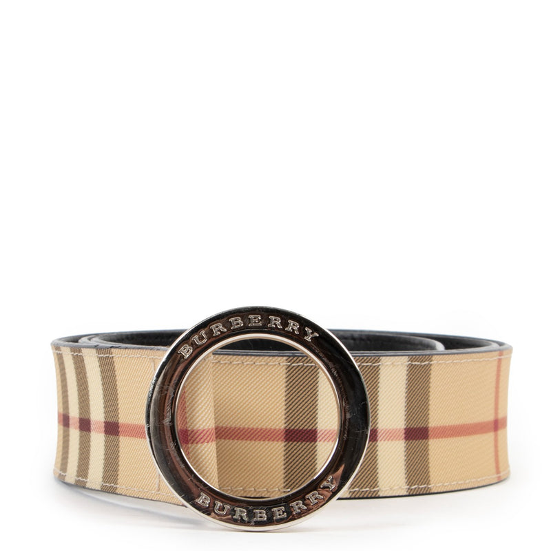 Burberry Checked Belt - Size 40 Buy this gorgeous Burberry Checked Belt here safely!